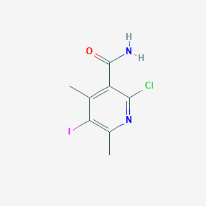 B1436158 2-Chloro-5-iodo-4,6-dimethylpyridine-3-carboxamide CAS No. 2197061-58-6