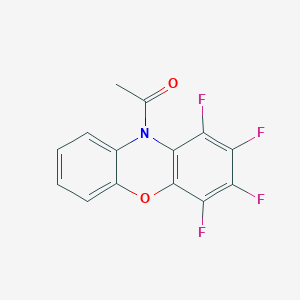 1-(1,2,3,4-Tetrafluoro-10H-phenoxazin-10-YL)ethan-1-one