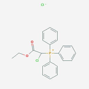 (1-Chloro-2-ethoxy-2-oxoethyl)(triphenyl)phosphanium chloride