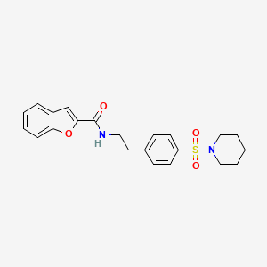 N-{2-[4-(Piperidine-1-sulfonyl)phenyl]ethyl}-1-benzofuran-2-carboxamide