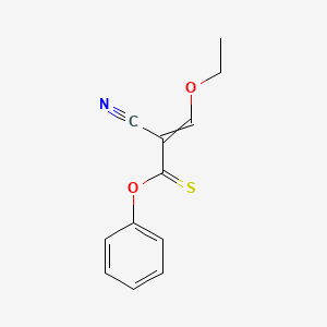 O-Phenyl 2-cyano-3-ethoxyprop-2-enethioate