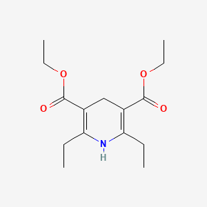 molecular formula C15H23NO4 B1436173 2,6-Diethyl-1,4-dihydropyridine-3,5-dicarboxylic acid diethyl ester CAS No. 900504-04-3