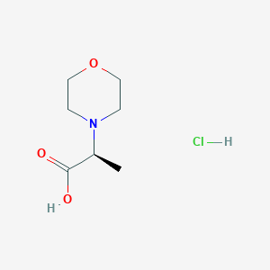 molecular formula C7H14ClNO3 B1436174 (S)-2-Morpholin-4-yl-propionic acid hydrochloride CAS No. 237427-96-2