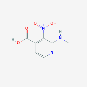 molecular formula C7H7N3O4 B1436175 2-(甲基氨基)-3-硝基吡啶-4-羧酸 CAS No. 1803565-52-7