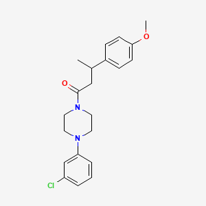 1-[4-(3-Chlorophenyl)piperazin-1-yl]-3-(4-methoxyphenyl)butan-1-one