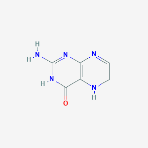 molecular formula C6H7N5O B14361760 2-Amino-5,6-dihydropteridin-4(1H)-one CAS No. 93487-44-6