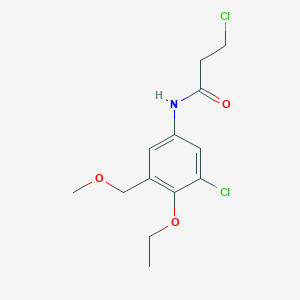 3-Chloro-N-[3-chloro-4-ethoxy-5-(methoxymethyl)phenyl]propanamide