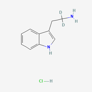 molecular formula C10H13ClN2 B1436181 色胺-α,α-D2 HCL CAS No. 362049-49-8