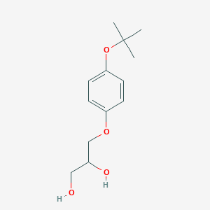 molecular formula C13H20O4 B14361830 3-(4-tert-Butoxyphenoxy)propane-1,2-diol CAS No. 95238-31-6