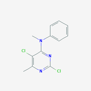 molecular formula C12H11Cl2N3 B14361869 2,5-Dichloro-N,6-dimethyl-N-phenylpyrimidin-4-amine CAS No. 93669-50-2