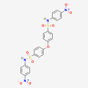 molecular formula C24H18N4O9S2 B14361890 4,4'-Oxybis[N-(4-nitrophenyl)benzene-1-sulfonamide] CAS No. 90286-96-7