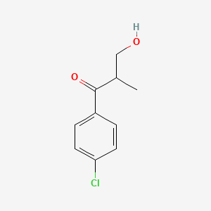 molecular formula C10H11ClO2 B14361892 1-Propanone, 1-(4-chlorophenyl)-3-hydroxy-2-methyl- CAS No. 92749-13-8