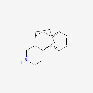 molecular formula C16H21N B14361912 1,2,3,4,5,6-Hexahydro-4a,10b-propanobenzo[f]isoquinoline CAS No. 91706-90-0