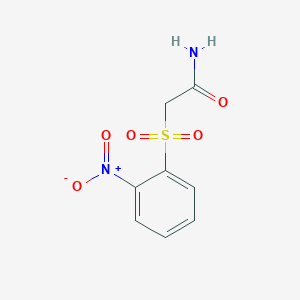 molecular formula C8H8N2O5S B14361935 2-(2-Nitrobenzene-1-sulfonyl)acetamide CAS No. 93249-24-2