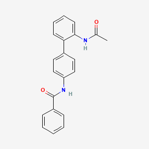 molecular formula C21H18N2O2 B1436195 N-(2'-acetamido-[1,1'-biphenyl]-4-yl)benzamide CAS No. 2203952-44-5