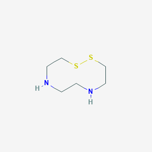 molecular formula C6H14N2S2 B14361952 1,2,5,8-Dithiadiazecane CAS No. 96529-40-7