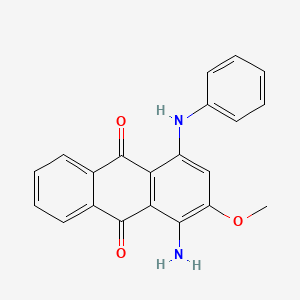 1-Amino-4-anilino-2-methoxyanthracene-9,10-dione