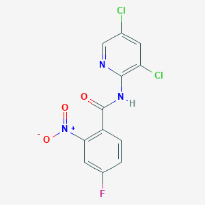 N-(3,5-Dichloropyridin-2-yl)-4-fluoro-2-nitrobenzamide