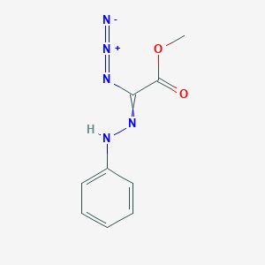 molecular formula C9H9N5O2 B14362012 Methyl azido(2-phenylhydrazinylidene)acetate CAS No. 93831-03-9