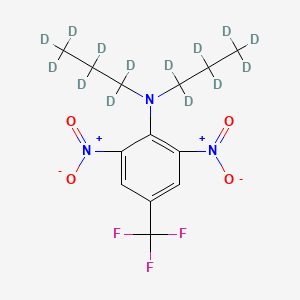 molecular formula C13H16F3N3O4 B1436205 Trifluralin D14 (di-n-propyl D14) CAS No. 347841-79-6