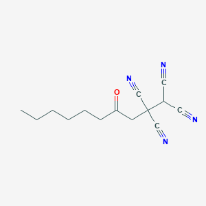 4-Oxodecane-1,1,2,2-tetracarbonitrile