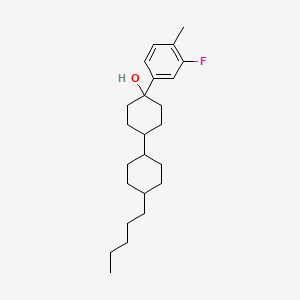 1-(3-Fluoro-4-methylphenyl)-4-(4-pentylcyclohexyl)cyclohexan-1-ol