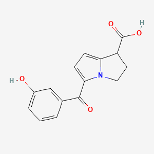 5-(3-Hydroxybenzoyl)-2,3-dihydro-1H-pyrrolizine-1-carboxylic acid