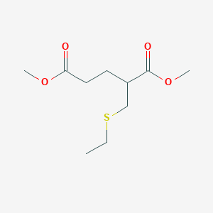 Dimethyl 2-(ethylsulfanylmethyl)pentanedioate