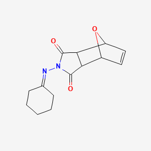 2-(Cyclohexylideneamino)-3a,4,7,7a-tetrahydro-4,7-epoxyisoindole-1,3-dione