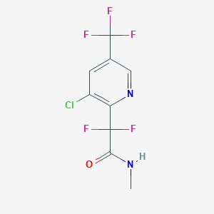 molecular formula C9H6ClF5N2O B1436235 2-(3-氯-5-(三氟甲基)吡啶-2-基)-2,2-二氟-N-甲基乙酰胺 CAS No. 1823183-04-5