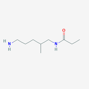 molecular formula C9H20N2O B143625 N-(5-Amino-2-methylpentyl)propanamide CAS No. 139423-38-4