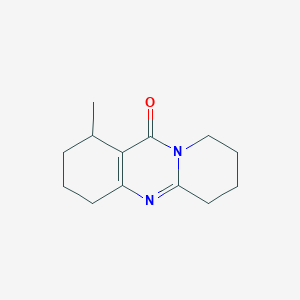 11H-Pyrido[2,1-b]quinazolin-11-one, 1,2,3,4,6,7,8,9-octahydro, 9-methyl