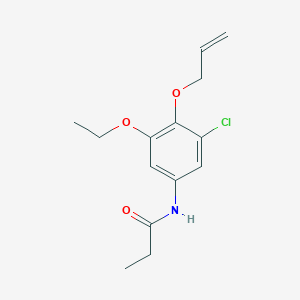 N-{3-Chloro-5-ethoxy-4-[(prop-2-en-1-yl)oxy]phenyl}propanamide