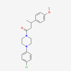 1-[4-(4-Chlorophenyl)piperazin-1-yl]-3-(4-methoxyphenyl)butan-1-one