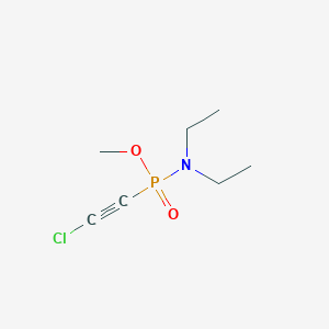 Methyl P-(chloroethynyl)-N,N-diethylphosphonamidate