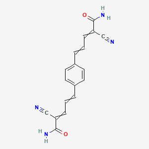 5,5'-(1,4-Phenylene)bis(2-cyanopenta-2,4-dienamide)