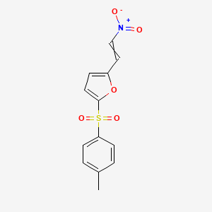 2-(4-Methylbenzene-1-sulfonyl)-5-(2-nitroethenyl)furan