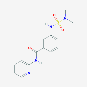 3-[(Dimethylsulfamoyl)amino]-N-(pyridin-2-yl)benzamide