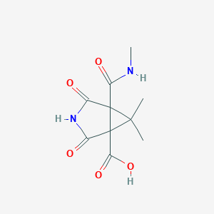 6,6-Dimethyl-5-(methylcarbamoyl)-2,4-dioxo-3-azabicyclo[3.1.0]hexane-1-carboxylic acid