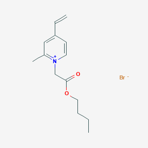 1-(2-Butoxy-2-oxoethyl)-4-ethenyl-2-methylpyridin-1-ium bromide