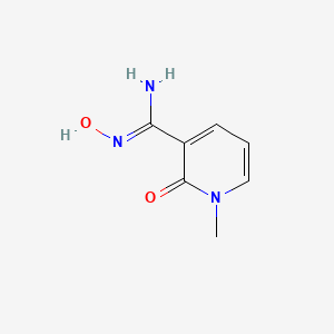molecular formula C7H9N3O2 B1436295 N-Hydroxy-1-methyl-2-oxo-1,2-dihydropyridine-3-carboximidamide CAS No. 1704476-99-2
