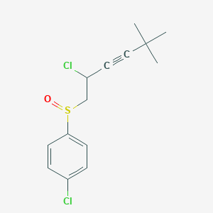 1-Chloro-4-(2-chloro-5,5-dimethylhex-3-yne-1-sulfinyl)benzene