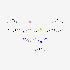 1-Acetyl-3,6-diphenyl-1H-pyridazino[4,5-e][1,3,4]thiadiazin-5(6H)-one