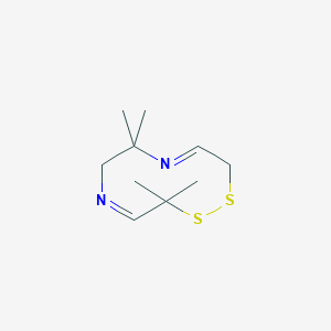 (4Z,8E)-3,3,7,7-Tetramethyl-3,6,7,10-tetrahydro-1,2,5,8-dithiadiazecine