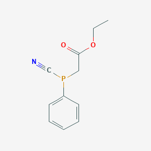 Ethyl [cyano(phenyl)phosphanyl]acetate