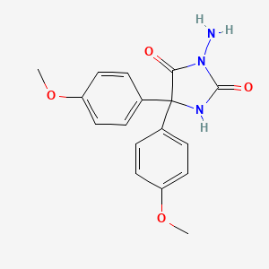 3-Amino-5,5-bis(4-methoxyphenyl)imidazolidine-2,4-dione