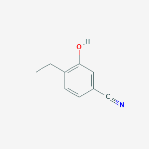 molecular formula C9H9NO B14363010 4-Ethyl-3-hydroxybenzonitrile CAS No. 90972-04-6