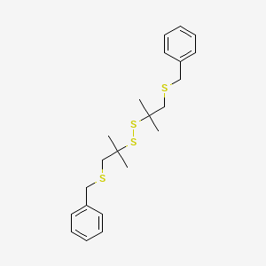 1,1'-{Disulfanediylbis[(2-methylpropane-2,1-diyl)sulfanediylmethylene]}dibenzene