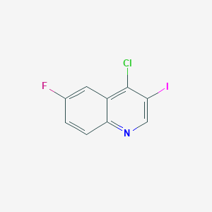 molecular formula C9H4ClFIN B1436309 4-氯-6-氟-3-碘喹啉 CAS No. 1431364-01-0
