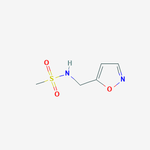 B1436311 N-[(1,2-oxazol-5-yl)methyl]methanesulfonamide CAS No. 1698589-38-6